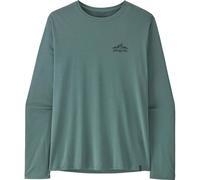 Patagonia - Maglietta traspirante da escursionismo a maniche lunghe - M's L/S Cap Cool Daily Shirt Cloud Crag Blue Sage Light X-Dye per Uomo in Poliestere Riciclato - Taglia L