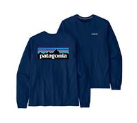 Patagonia p 6 logo maglia a maniche lunghe blu