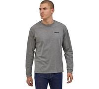 T-shirt maniche lunghe Patagonia P-6 Logo Responsibili Gris L
