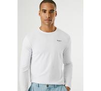 Pepe Jeans Original Basic Maglietta a Maniche Lunghe Slim Fit Uomo, Bianca, S