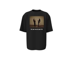 T-Shirt Marracash Elodie Io per lei, Lei per Me (IT, Testo, L, Regular, Regular, Nera)