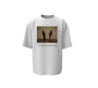 T-Shirt Marracash Elodie Io per lei, Lei per Me (IT, Testo, S, Regular, Regular, Bianca)