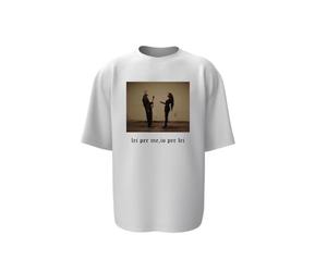 T-Shirt Marracash Elodie Io per lei, Lei per Me (IT, Testo, XL, Regular, Regular, Bianca)