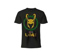 T-Shirt Marvel logo Loki originale ufficiale maglia maglietta nera