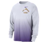 T-shirt Max90 a manica lunga Los Angeles Lakers Courtside City Edition Nike NBA - Uomo - Bianco L