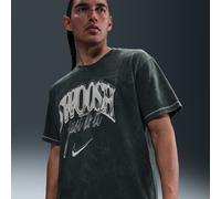 Nike - T-shirt verde con grafica-Nero XS