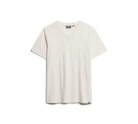 T-shirt melange e collo a V Superdry Beige S