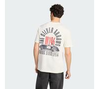 adidas Uomo Mercedes - Amg Petronas Formula 1 Team Silver Arrows 1955 Graphic Shirt, off White/Granite/Red, XXL