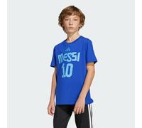 T-shirt Messi Name and Number Graphic Kids Semi Lucid Blue 13-14A