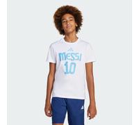 T-shirt Messi Name and Number Graphic Kids White 11-12A