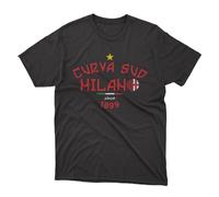 T-Shirt Milan_o Uomo, Maglia Curva Sud Milano, Ideale Come Regalo per papà, Accessori e Gadget, Maglia Milan_o, Regali Divertenti per Tifosi, rossoneri