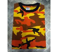 T-Shirt Militare 100% Cotone Various Bright Summer Camo NEW - Tutte Le Taglie