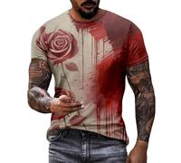 T Shirt Militare Uomo Scritta Autunno Rosa Figlio Lavoro Mezza Lilla Calde 1962 Evoluzione Celibato Pantaloni Poliestere Primaverili Camionista Sintetica Quadri Ancora Scollati