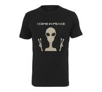 T-shirt Mister Tee i come in peace Noir XS
