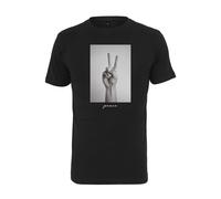 MT Men Maglietta 'Peace Sign' grigio / nero, Taglia S