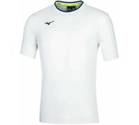 MIZUNO Tee White/Navy L Uomo, Bianco/Blu, L