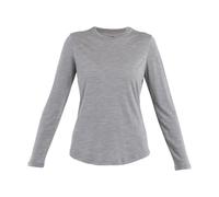 Icebreaker - T-shirt a maniche lunghe in lana merino - W Merino 125 Cool-Lite Sphere III LS Tee Metro Heather per Donne - Taglia XS - Grigio