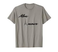 T-Shirt Mon Amour - My Love Women Uomo con parole in francese Maglietta