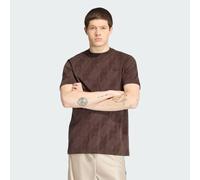 Mens adidas T-shirt Monogram Aop - Marrone, marrone XL