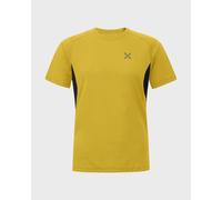 MONTURA Rise T-Shirt Tecnica da Uomo, Ideale per Varie attività Outdoor e Tempo Libero (IT, Testo, M, Regular, Regular, Mustard)