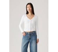 T shirt Muse a manica lunga Bianco / White + Cotton levi > clothing > women > tops > t > shirts