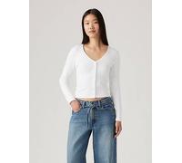 T shirt Muse a manica lunga Bianco / White + levi > clothing > women