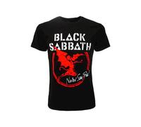 T-Shirt Music Black Sabbath orignale Never Say Dye nera Ozzy Osbourne