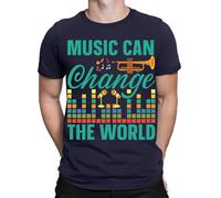 T-shirt Music Can Change The World Singers Musicians Gift da uomo donna #TA-89