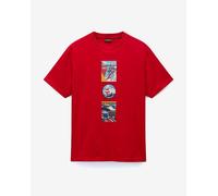 T-shirt Napapijri Glatt manica corta rosso puro - XS