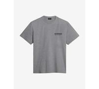 T-shirt Napapijri Kasba manica corta grigio neutro - XS
