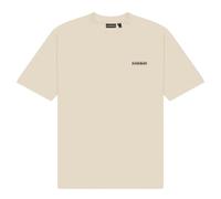 Napapijri - T-shirt bianco sporco con logo piccolo-Neutro XL