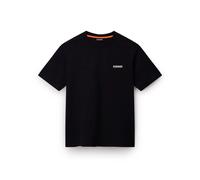 Napapijri Maglietta da Uomo Rilassata con Logo Piccola Scatola, Black Beauty, M