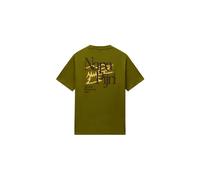 NAPAPIJRI Maglietta 'S-Yose' marrone scuro / giallo oro / oliva Uomo - Abbigliamento - Taglie comode - Maglie e T-shirt NAPAPIJRI M