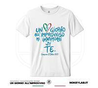 T-shirt Napoli 4° Scudetto 2024 2025 Un giorno all’improvviso Maglia tifosi