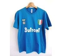 T-shirt NAPOLI anni 80 scudetto coppa MARADONA 10 Buitoni calcio 87 cotone