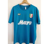 T-shirt NAPOLI anni 80 scudetto coppa MARADONA 10 Mars calcio 87 cotone