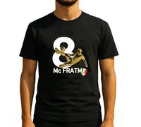 T-Shirt Napoli Campione Quarto Scudetto Sartoriale Idea Regalo Festa del papà - Unisex Cotone Fullprint 100% Azzurra Forza Napoli MC Fratm (IT, Testo, L, Regular, Regular, Nero)