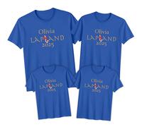 T-Shirt Natalizia Personalizzata Lapponia 2025 Festiva Uomo Donna Bambini...