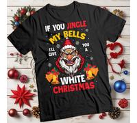 T-shirt natalizia Santa Jingle My Bells maglietta divertente da uomo e donna #MC