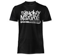 T SHIRT Naughty by Nature-BAT UFFICIALE ORIGINALE Rock Music Adulto/a Maglia
