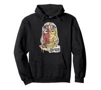 T-Shirt Nera da Ragazza Pop Art da Donna Anni '90 Graffiti Felpa con Cappuccio