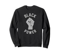 T-Shirt Nera Power Fist per Diritti civili Felpa