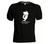 T-shirt nera Professor Alessandro Barebero uomo o donna In Barbero we trust