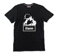T-shirt nera rock band Liam Gallagher anni 90 uomo o donna cantante gruppOasis