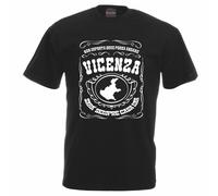 t-shirt nera scritta non importa dove posso andare vicenza sara sempre casa mia