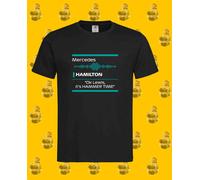 T-Shirt nera Team radio VARI MODELLI - 100% cotone FORMULA 1 by SAN BREMBO