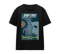 T-shirt nera unisex per adulti, motivo: "The Next Generation Season 1 Episode 2" 50% cotone, 50% poliestere. Design: stampato. Scollo: girocollo. Maniche: corte. Codice prodotto: UTTV16309L,M,S,XL,XXL