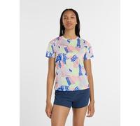 T-shirt New Balance NYC Marathon Athletics Printed manica corta blu bianco rosa donna - L