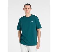 New Balance T-shirt Uomo Sport Essentials Cotone, Verde Medusa, L