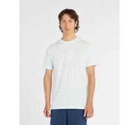 New Balance Maglietta sportiva da uomo con logo Essentials, Blu Glint, L